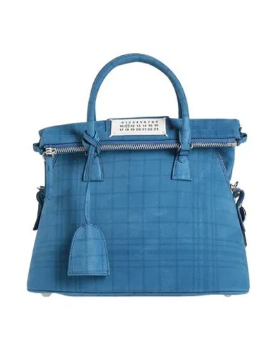 Maison Margiela Woman Handbag Blue Size - Leather