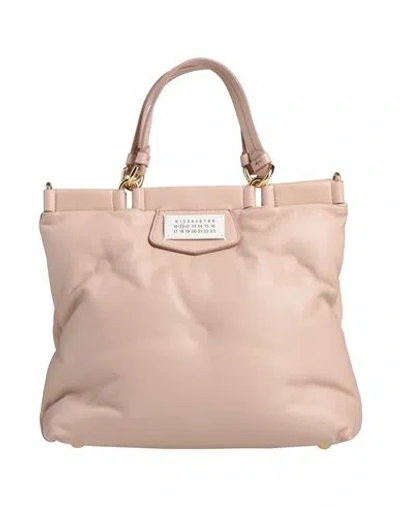 Maison Margiela Woman Handbag Blush Size - Ovine Leather, Zinc, Brass In Pink