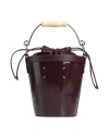 Maison Margiela Woman Handbag Burgundy Size - Leather In Red