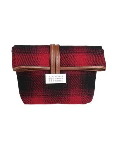 Maison Margiela Woman Handbag Burgundy Size - Textile Fibers In Red