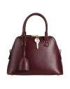Maison Margiela Woman Handbag Burgundy Size - Cow Leather, Brass, Zinc, Aluminum, Copper In Red