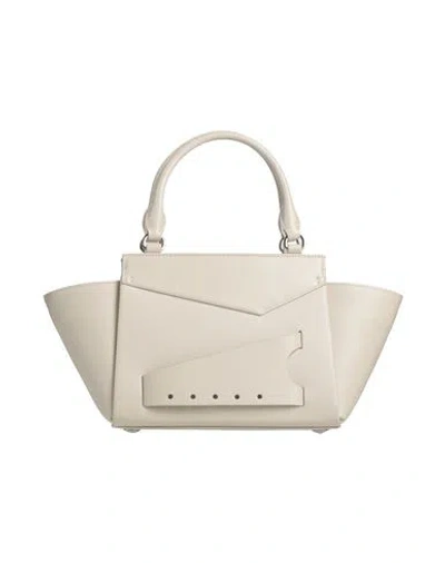 Maison Margiela Woman Handbag Ivory Size - Cow Leather, Zinc, Aluminum, Copper, Brass In White