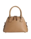 Maison Margiela Woman Handbag Khaki Size - Soft Leather, Textile Fibers In Beige