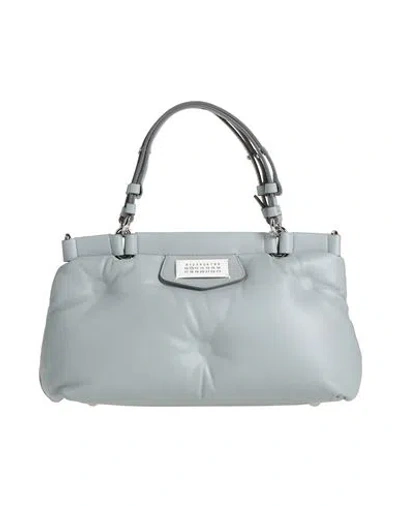Maison Margiela Woman Handbag Light Blue Size - Leather