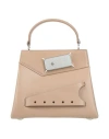 Maison Margiela Snatched Leather Tote Bag In Beige