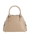 Maison Margiela Woman Handbag Light Brown Size - Soft Leather, Textile Fibers In Beige