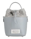 Maison Margiela Woman Handbag Light Grey Size - Cow Leather, Cotton, Polyester, Brass, Zinc