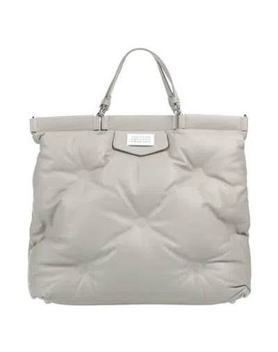 Maison Margiela Woman Handbag Light Grey Size - Leather