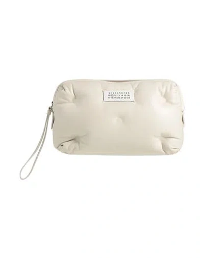 Maison Margiela Woman Handbag Light Grey Size - Ovine Leather, Zinc, Brass, Aluminum