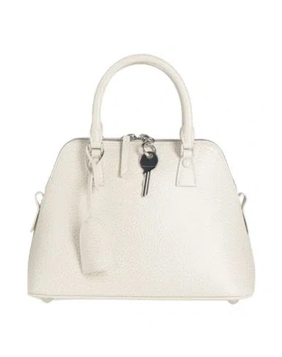 Maison Margiela Woman Handbag Light Grey Size - Soft Leather In Gray