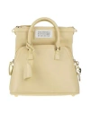 Maison Margiela Woman Handbag Pastel Yellow Size - Goat Skin, Cow Leather, Brass, Zinc, Aluminum