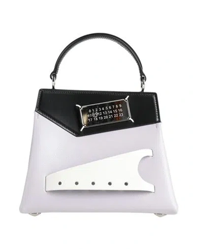 Maison Margiela Woman Handbag Lilac Size - Cow Leather, Zinc, Brass In Purple
