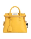 Maison Margiela Woman Handbag Mustard Size - Calfskin In Yellow