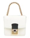 Maison Margiela Woman Handbag Off White Size - Goat Skin, Linen