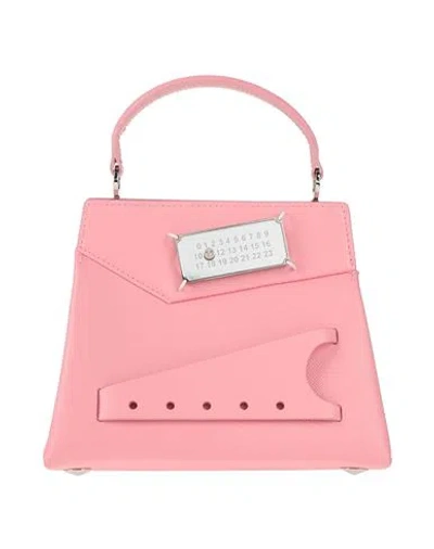 Maison Margiela Woman Handbag Pink Size - Cow Leather, Brass, Zinc