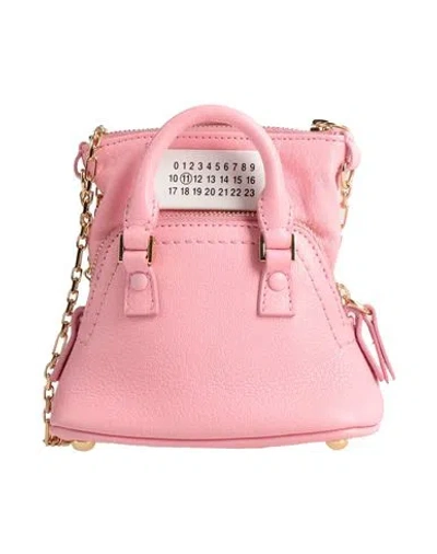 Maison Margiela Woman Cross-body Bag Pink Size - Goat Skin, Brass, Zinc, Aluminum, Copper In Pink