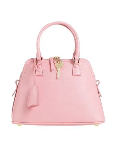 Maison Margiela Woman Handbag Pink Size - Goat Skin, Cow Leather, Brass, Zinc, Aluminum In Pink