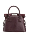 Maison Margiela Woman Handbag Plum Size - Soft Leather, Textile Fibers