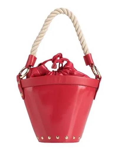 Maison Margiela Woman Handbag Red Size - Cow Leather, Zinc, Aluminum, Copper, Brass
