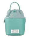 Maison Margiela Woman Handbag Sage Green Size - Cow Leather, Cotton, Polyester, Brass, Zinc