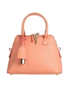 Maison Margiela Woman Handbag Salmon Pink Size - Goat Skin, Cow Leather, Brass, Zinc, Aluminum
