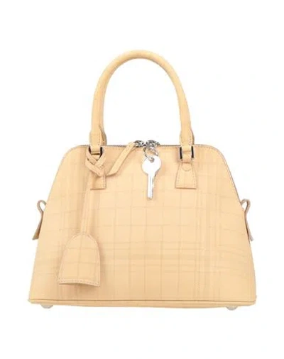 Maison Margiela Woman Handbag Sand Size - Leather In Beige