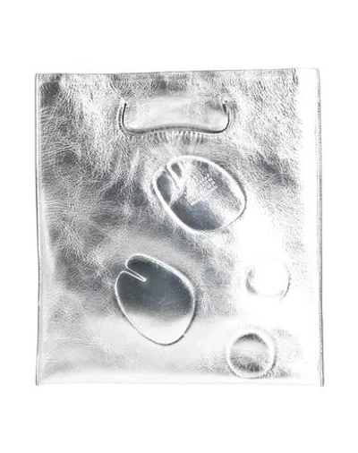 Maison Margiela Woman Handbag Silver Size - Textile Fibers
