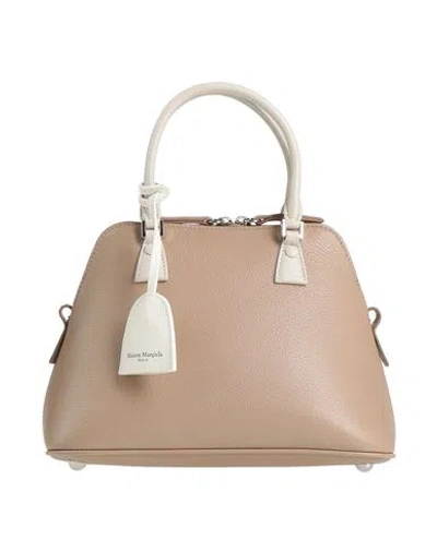 Maison Margiela Woman Handbag Taupe Size - Goat Skin In Gray