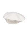Maison Margiela Woman Hat Ivory Size S Wool In White