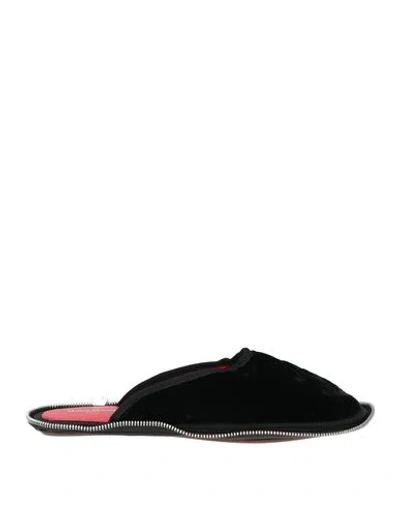 Maison Margiela Woman House Slipper Black Size 9 Textile Fibers