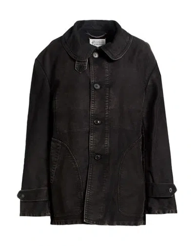 Maison Margiela Minimalist Solidcolor Jacket In Black