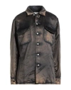 Maison Margiela Woman Jacket Charcoal Size 6 Cotton, Silk In Brown