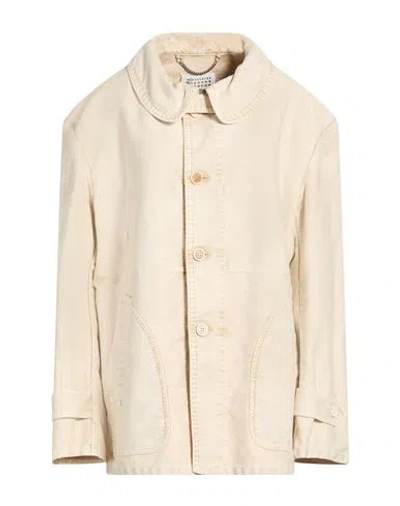 Maison Margiela Woman Jacket Ivory Size 4 Cotton In Neutral