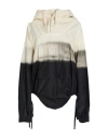 Maison Margiela Trompe L'oeil Pinstripe-print Windbreaker In White