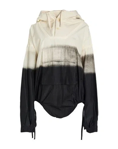 Maison Margiela Trompe L'oeil Pinstripe-print Windbreaker In White