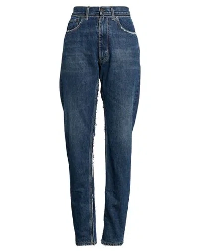 Maison Margiela Woman Jeans Blue Size 30 Cotton, Wool