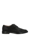 Maison Margiela Woman Lace-up Shoes Black Size 8 Textile Fibers In Black