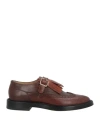 Maison Margiela Tabi Monster Fringed Leather Brogues In Brown