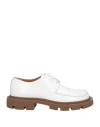 Maison Margiela Ivy Leather Loafers In White