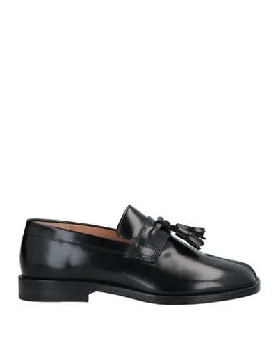 Maison Margiela Woman Loafers Black Size 5 Leather
