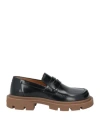 Maison Margiela Woman Loafers Black Size 12 Soft Leather In Black