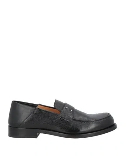 Maison Margiela Woman Loafers Black Size 8 Leather