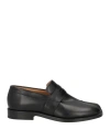 Maison Margiela Leather Tabi Loafers In Black