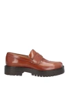 Maison Margiela Woman Loafers Brown Size 6 Leather