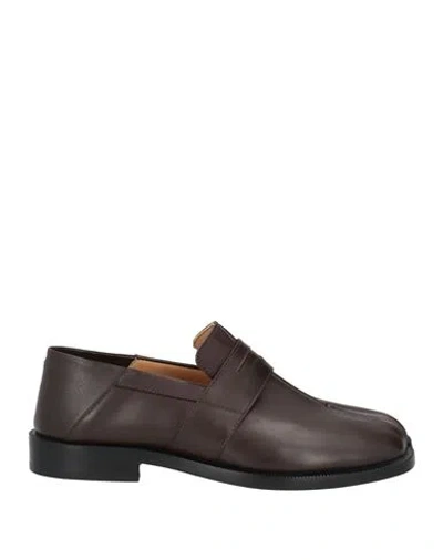 Maison Margiela Woman Loafers Chocolate Brown Size 8 Soft Leather