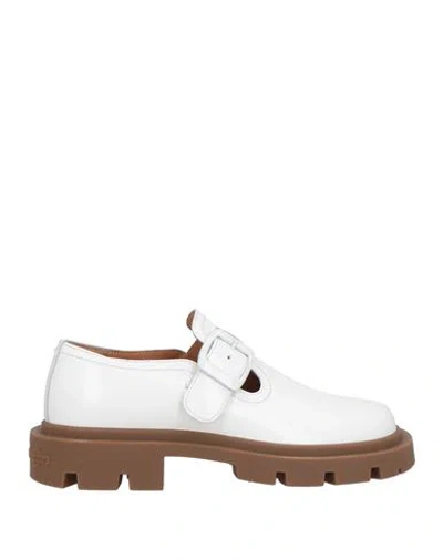 Maison Margiela Ivy Leather Loafers In White