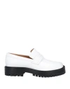 Maison Margiela White Tabi Loafers In White