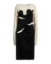 Maison Margiela Spliced-jersey Midi Dress In Black