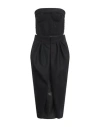 Maison Margiela Woman Midi Dress Black Size 4 Wool, Mohair Wool, Virgin Wool, Polyamide, Polyester In Black