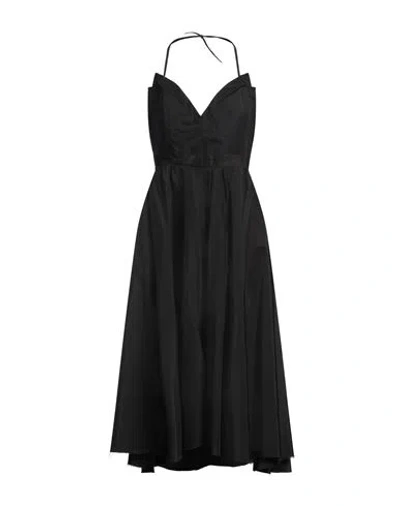 Maison Margiela Woman Midi Dress Black Size 6 Polyamide